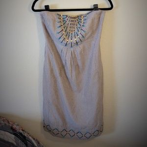 Anthropologie Maeve Sz 6 Embroidered Minidress